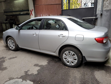 Автомобіль Toyota Corolla 2011 р.в., колір сірий, об’єм двигуна 1598 см. куб, вид палива – бензин, номер кузова: JTNBV56E90J128124, номер державної реєстрації: АН7723НВ. Система SPASE SECURITY GSM на TOYOTA COROLLA д/з АН7723НВ, інв. № 123858