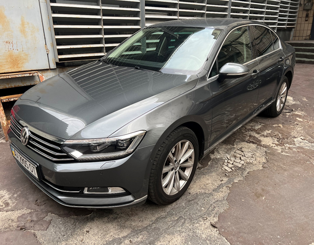 Автомобіль VOLKSWAGEN PASSAT 2015 р.в., колір сірий, об’єм двигуна 1798 см. куб, номер кузова: WVWZZZ3CZFE477944, номер державної реєстрації: АА2905ОТ