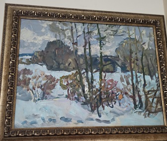 Картина «Зимовий куточок», інвентарний № 163545