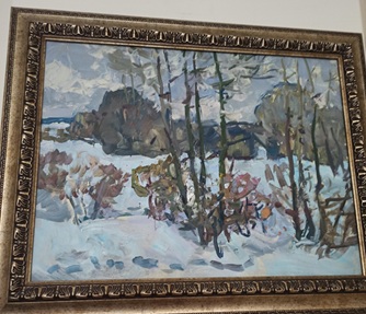 Картина «Зимовий куточок», інвентарний № 163545