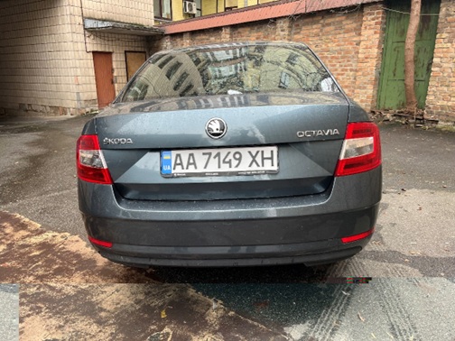 Легковий автомобіль SKODA OCTAVIA A7, сірий, 2019 року випуску, номер кузова ТМВАС2NE4KB006970, номер державної реєстрації АА7149ХН, інвентарний номер 447068