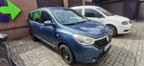 Транспортний засіб RENAULT LODGY, легковий універсал-В, рік випуску 2014, колір-синій, номер державної реєстрації АЕ5146НО, номер кузова, шасі VF1JSRBW450276819