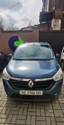 Транспортний засіб RENAULT LODGY, легковий універсал-В, рік випуску 2014, колір-синій, номер державної реєстрації АЕ5146НО, номер кузова, шасі VF1JSRBW450276819