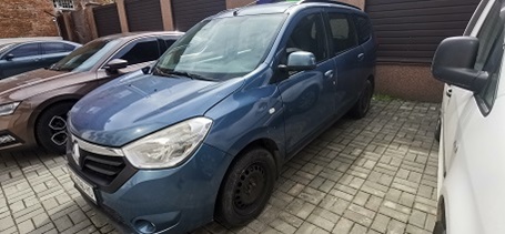 Транспортний засіб RENAULT LODGY, легковий універсал-В, рік випуску 2014, колір-синій, номер державної реєстрації АЕ5146НО, номер кузова, шасі VF1JSRBW450276819