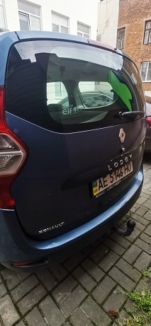 Транспортний засіб RENAULT LODGY, легковий універсал-В, рік випуску 2014, колір-синій, номер державної реєстрації АЕ5146НО, номер кузова, шасі VF1JSRBW450276819