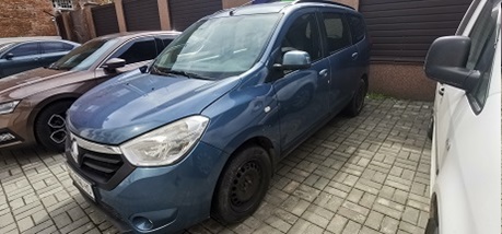 Транспортний засіб RENAULT LODGY, легковий універсал-В, рік випуску 2014, колір-синій, номер державної реєстрації АЕ5146НО, номер кузова, шасі VF1JSRBW450276819