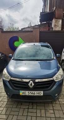 Транспортний засіб RENAULT LODGY, легковий універсал-В, рік випуску 2014, колір-синій, номер державної реєстрації АЕ5146НО, номер кузова, шасі VF1JSRBW450276819