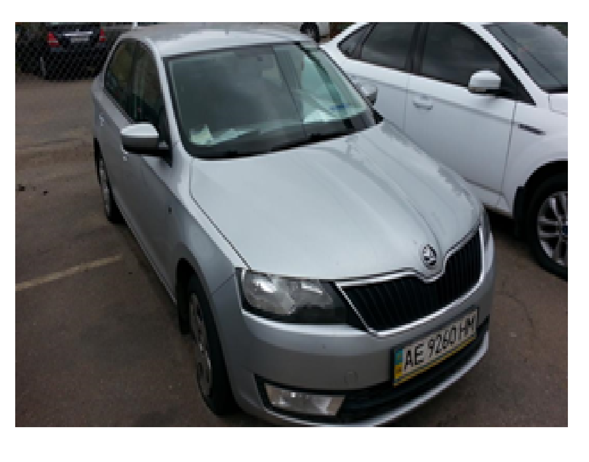 Автомобіль легковий Комбі-В Skoda Rapid, 2013 року випуску, об'єм двигуна 1,6, номер кузова Y6UAD2NH5EB101663, TMBAD2NH5EB101663, номер держ реєстрації АЕ9260НМ;Автошини в кільк 4 шт.;Пальне-бензин марки А-95 в Автомобілі Skoda Rapid,літри 5,67 л