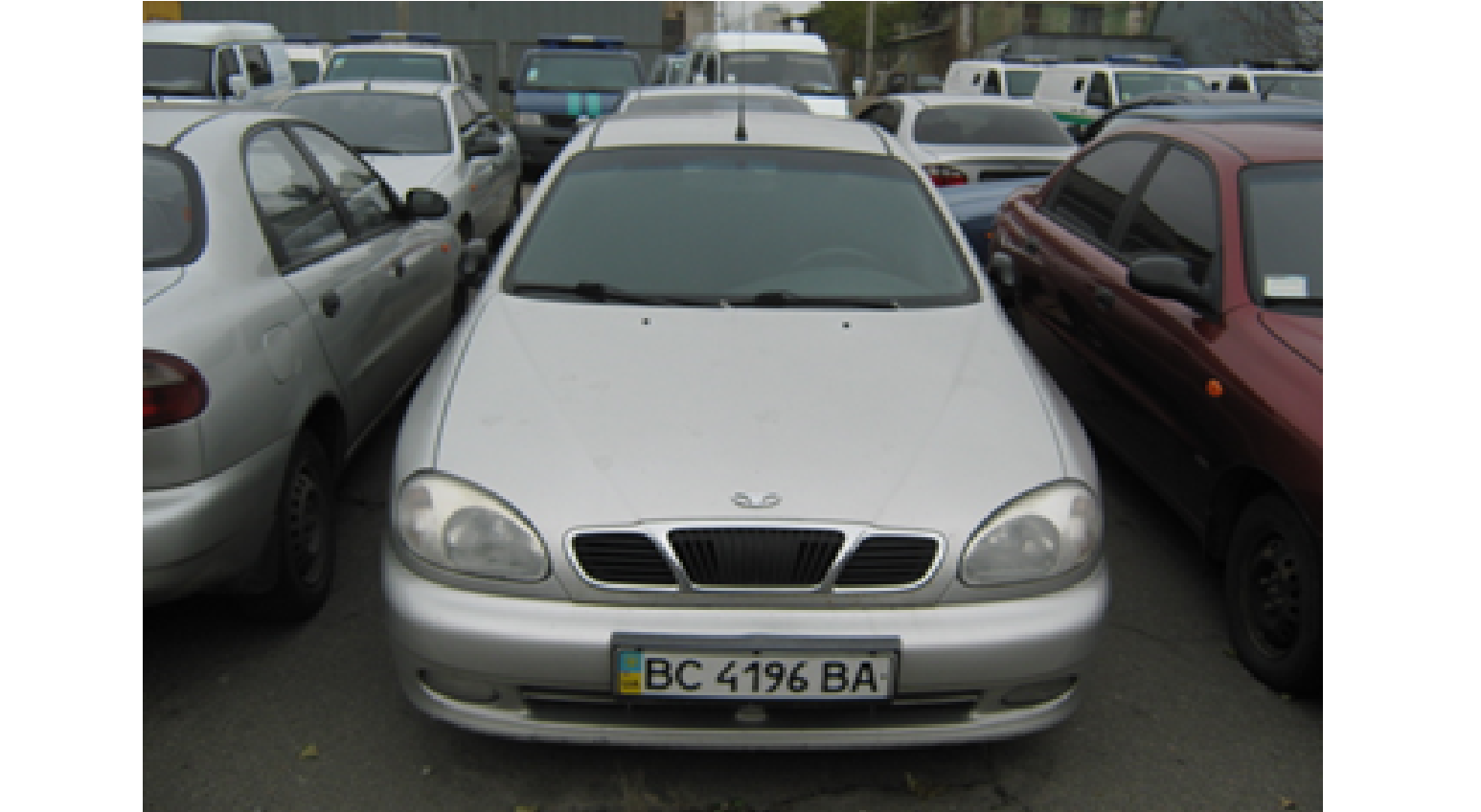 Автомобіль Daewoo Lanos TF69Y, дер. Номер ВС 4196 ВА, рік випуску 2007, об'єм двигуна 1500 см.куб, номер кузова SUPTF69YD7W322392,Основні засоби у кількості 9 шт